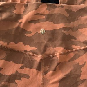 Lululemon align 25” leggings pink camo